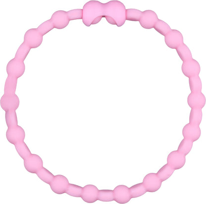 Pastel Pink Pro Hair Ties: Easy Release Justerbar for hver hårtypepakke på 4