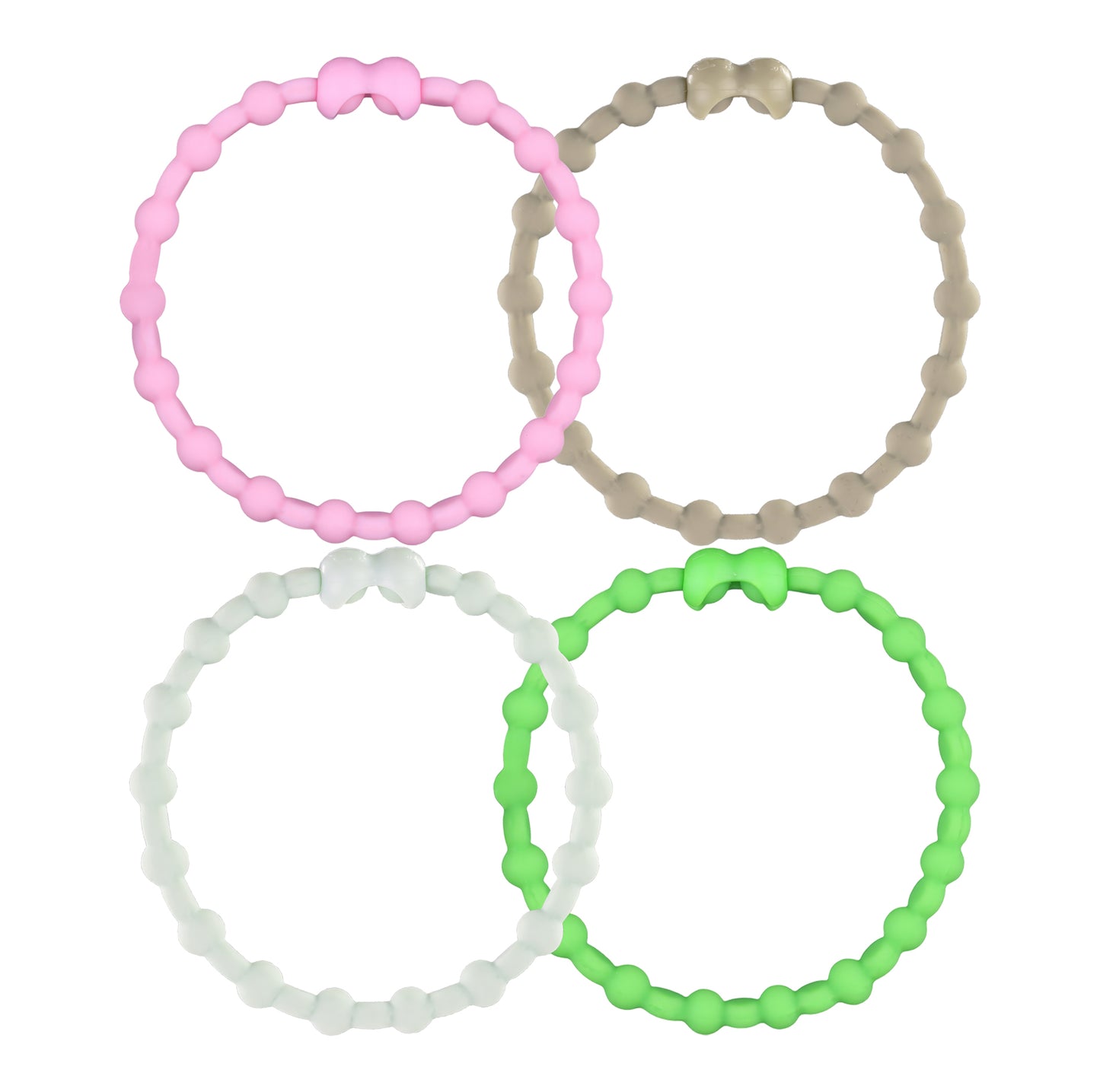 Pastoral Elegance Pack Pro Hair Ties (4-pack) för lugn styling