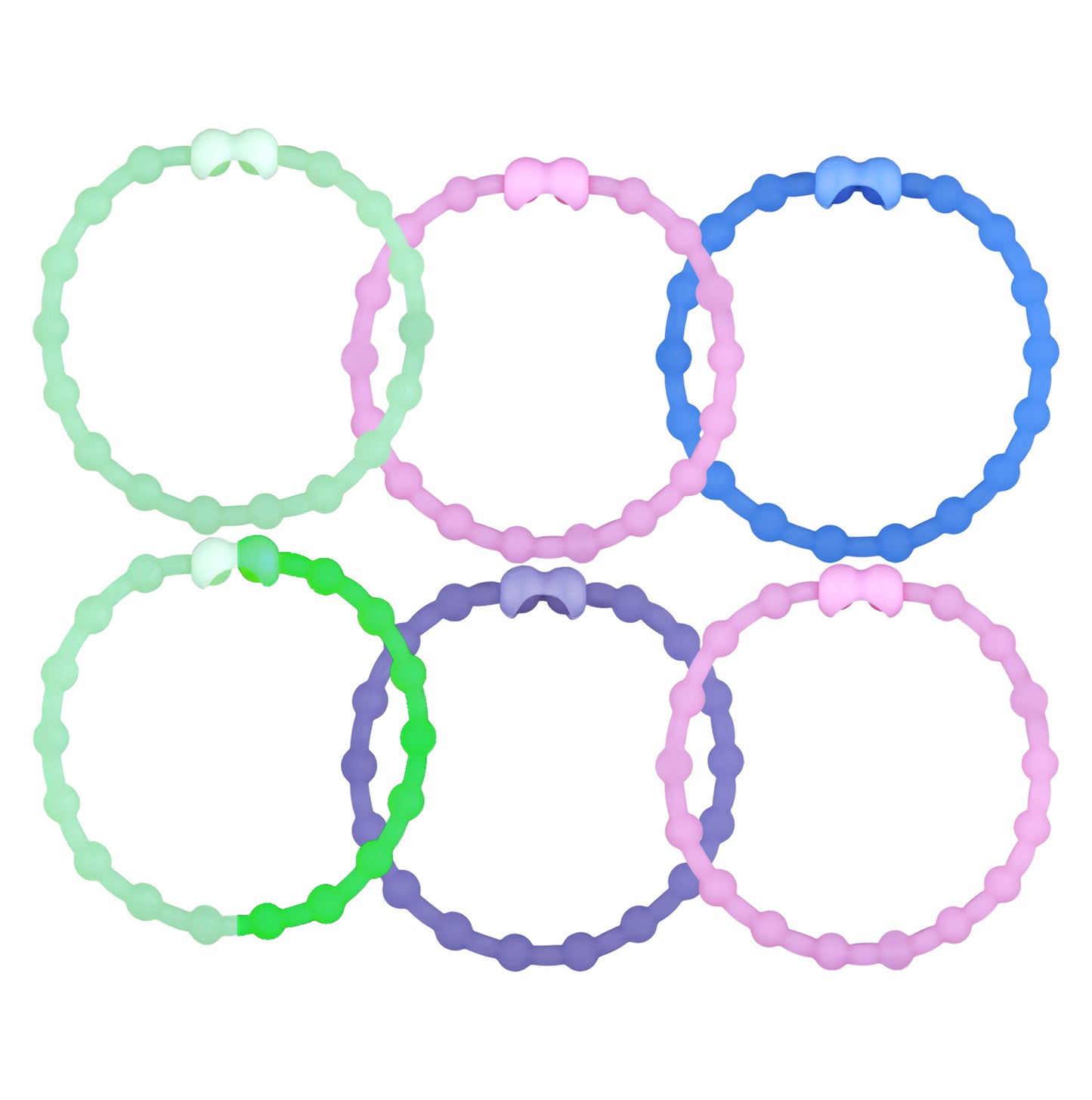 Glowing Horizon Pack PRO Hair Ties (6-Pack): A Celestial Symphony for Your Hair