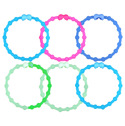 Northern Lights Hair Ties (6-Pack) - Dance Among the Stars