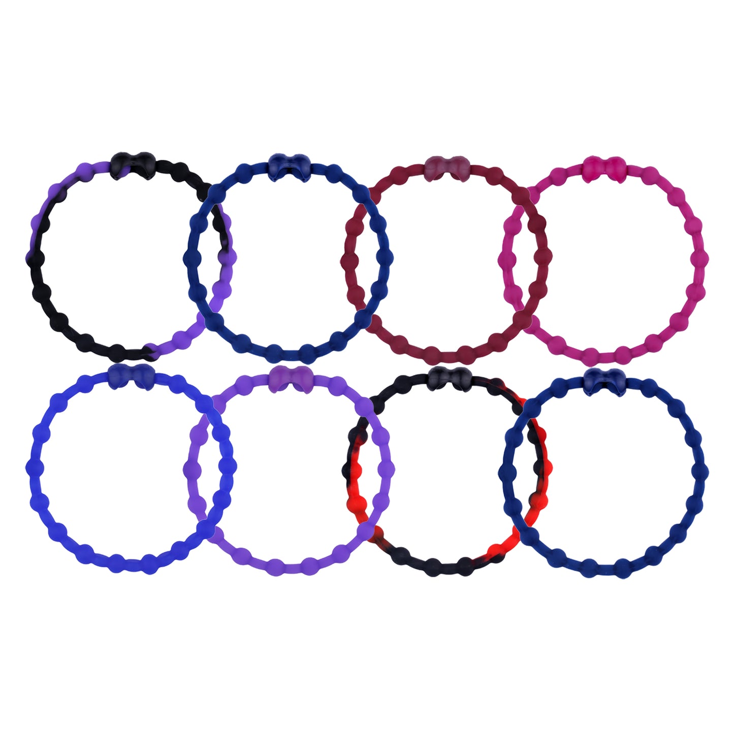 Royal Twilight Pack Hair Ties (8 Pack): Captivate with Celestial Colors