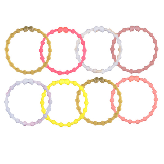 Golden Oasis Pack Hair Ties (8 Pack): A Desert Sunset in Every Tie