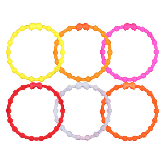 Retro Sunset Pack Hair Ties (6-pack) - Une explosion du passé avec un style sans fin