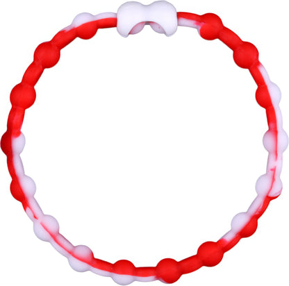 White & Red Hair Ties (6-Pack) - Endless Style for Every Look: Holiday Cheer or Hollywood Glam?