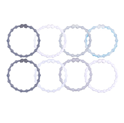 Lunar Echo Pack Hair Ties (8 Pack): Embrace the Ethereal Glow of the Moonlit Night