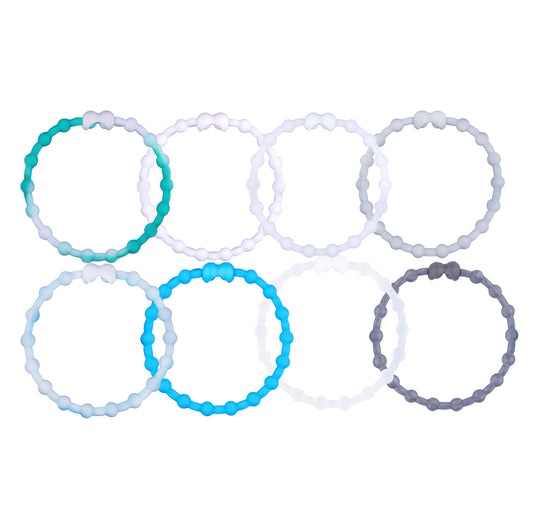 Polar Mirage Pack Hair Ties (8 Pack): A Cool & Captivating Collection