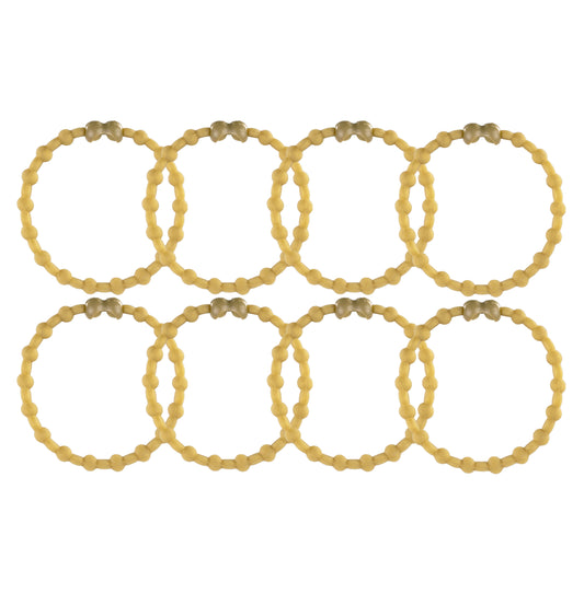 Gold Hair Ties (8 Pack) for the Modern Trendsetter: Golden Elegance Meets Secure Hold