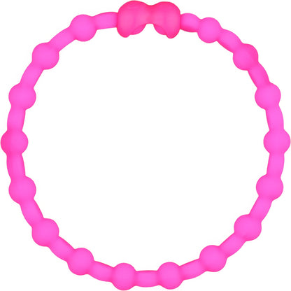 Stand Out in Style: Neon Pink Hair Ties (6-Pack) - A Pop of Playful Color