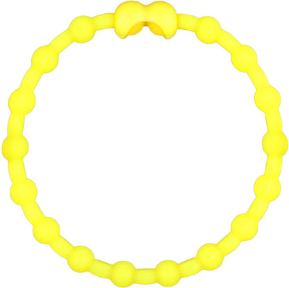 Neon Yellow Hair Ties (4-Pack): Lägg till en pop av solsken till din stil