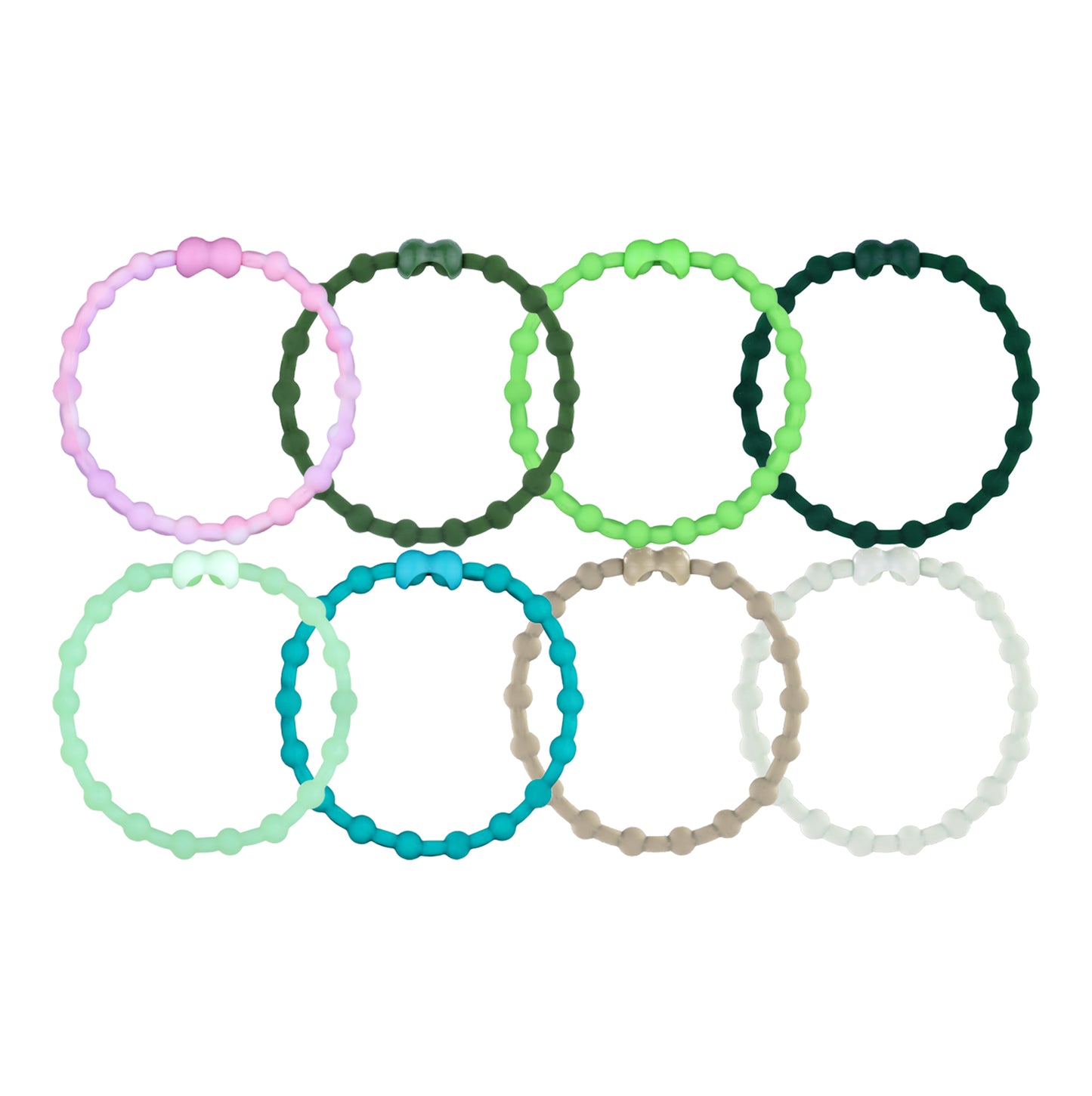 Zen Garden Pack Pro Hair Ties: Easy release verstelbaar voor elk haartype pakket van 8