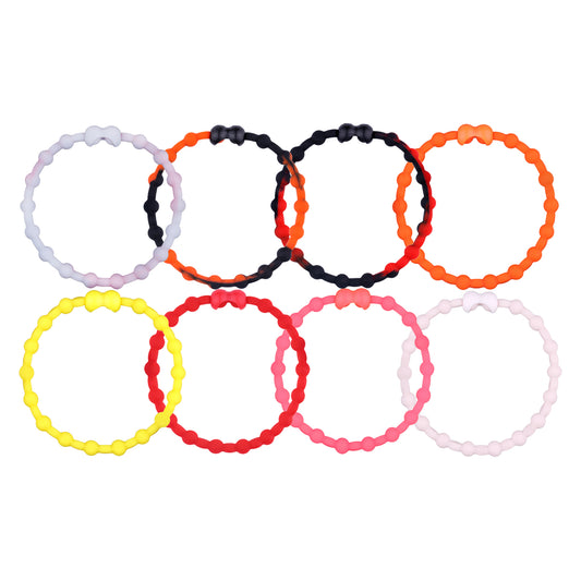 Sunset Boulevard Pack PRO Hair Ties: Easy Release Adjustable for Every Hair Type PACK OF 8