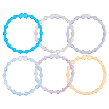 Dawn's First Light Pack PRO Hair Ties (6-Pack): Embrace the Softness of Sunrise for Your Hair