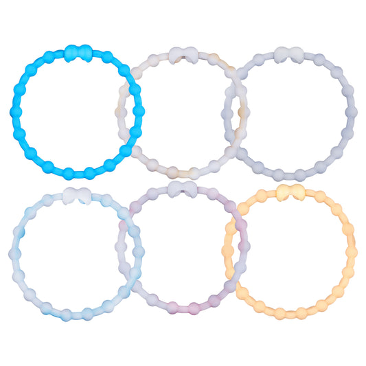 Dawn's First Light Pack PRO Hair Ties (6-Pack): Embrace the Softness of Sunrise for Your Hair