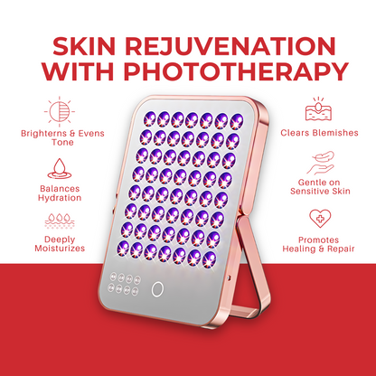 Pro Hair Tie x Glowera™ 9 in 1 Skin Rejuvenation Red Light Therapy Panel