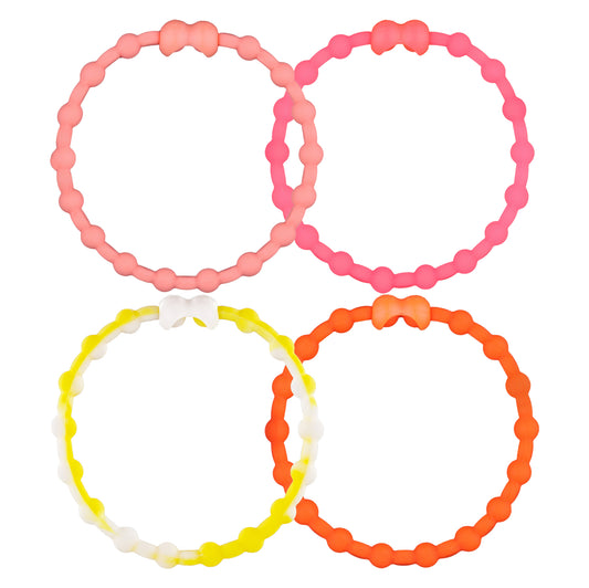 Sunrise Radiance Pack Pro Hair Ties (4-pack): Bask i värmen på en ny dag