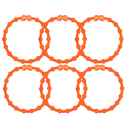 Orange Hair Ties (6-Pack): A Burst of Sunshine for Your Hair