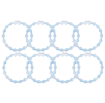Cloudy Blue Hair Ties (8 Pack) - A Touch of Whimsy for Every Style
