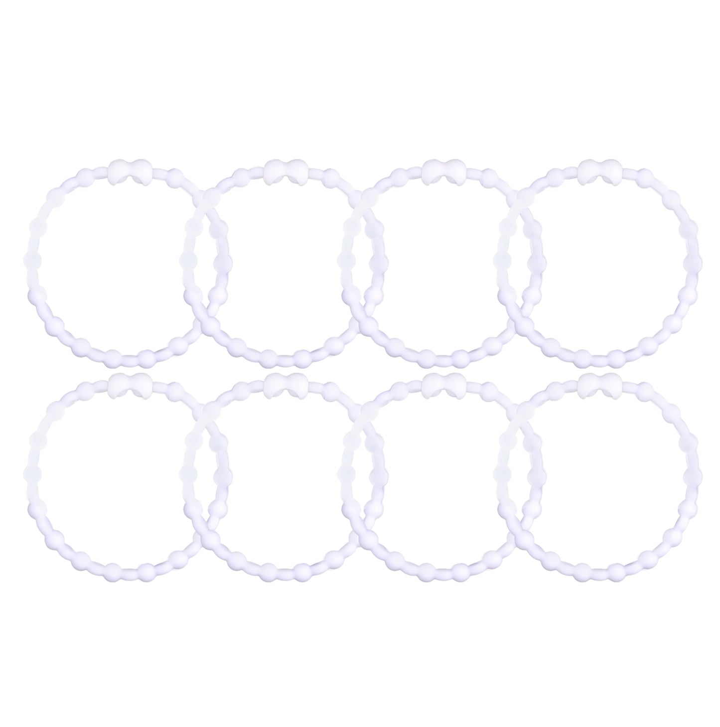 Cloudy Clear Hair Ties (8 Pack) - A Hint of Whimsy Meets Effortless Style