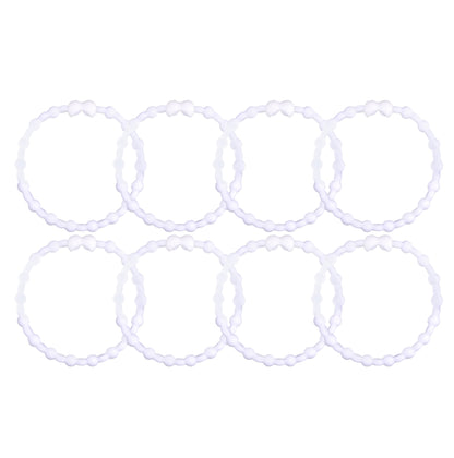 Cloudy Clear Hair Ties (8 Pack) - A Hint of Whimsy Meets Effortless Style