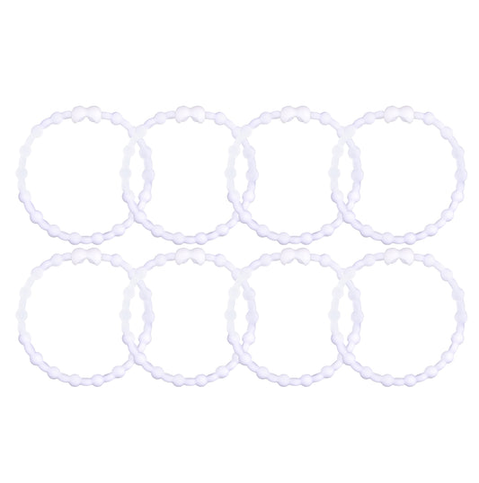 Cloudy Clear Hair Ties (8 Pack) - A Hint of Whimsy Meets Effortless Style