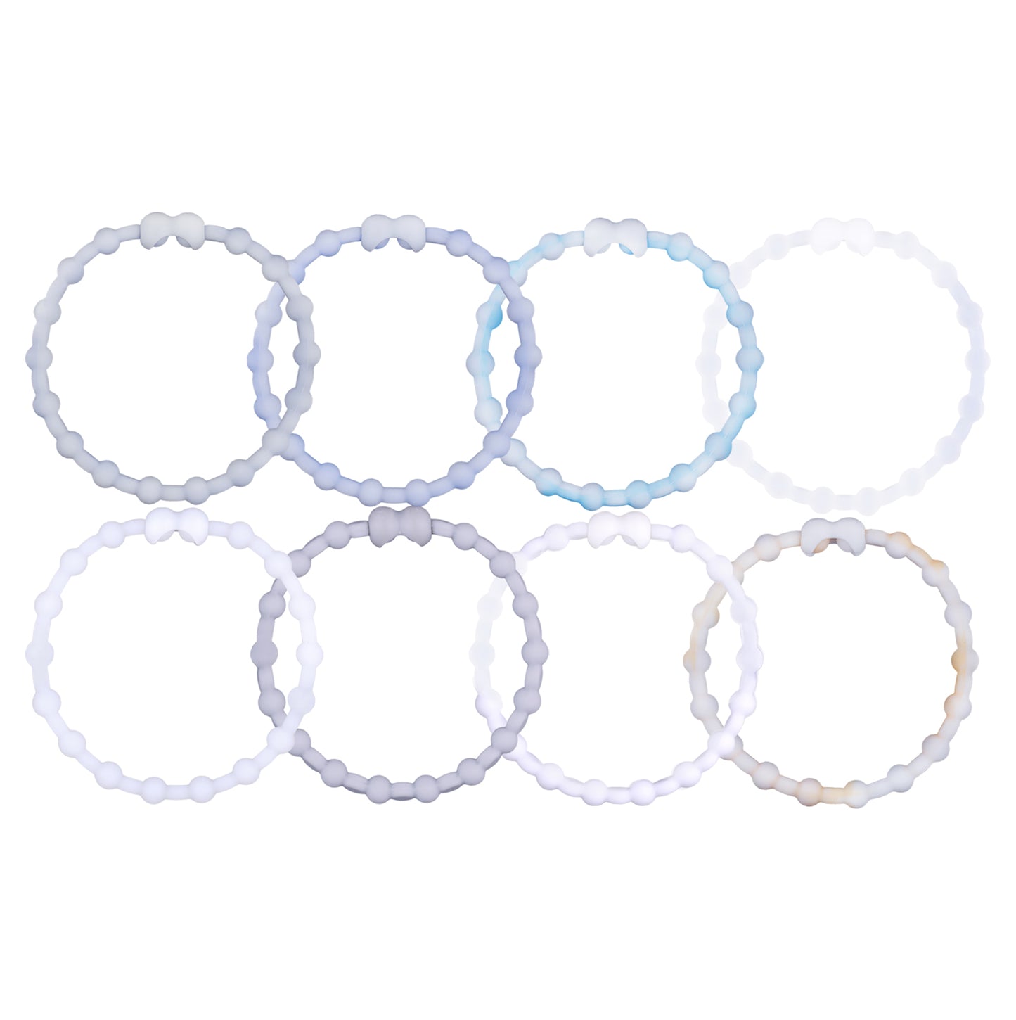 Morning Mist Pack Hair Ties (8 Pack): omarm het zachte licht van de dageraad