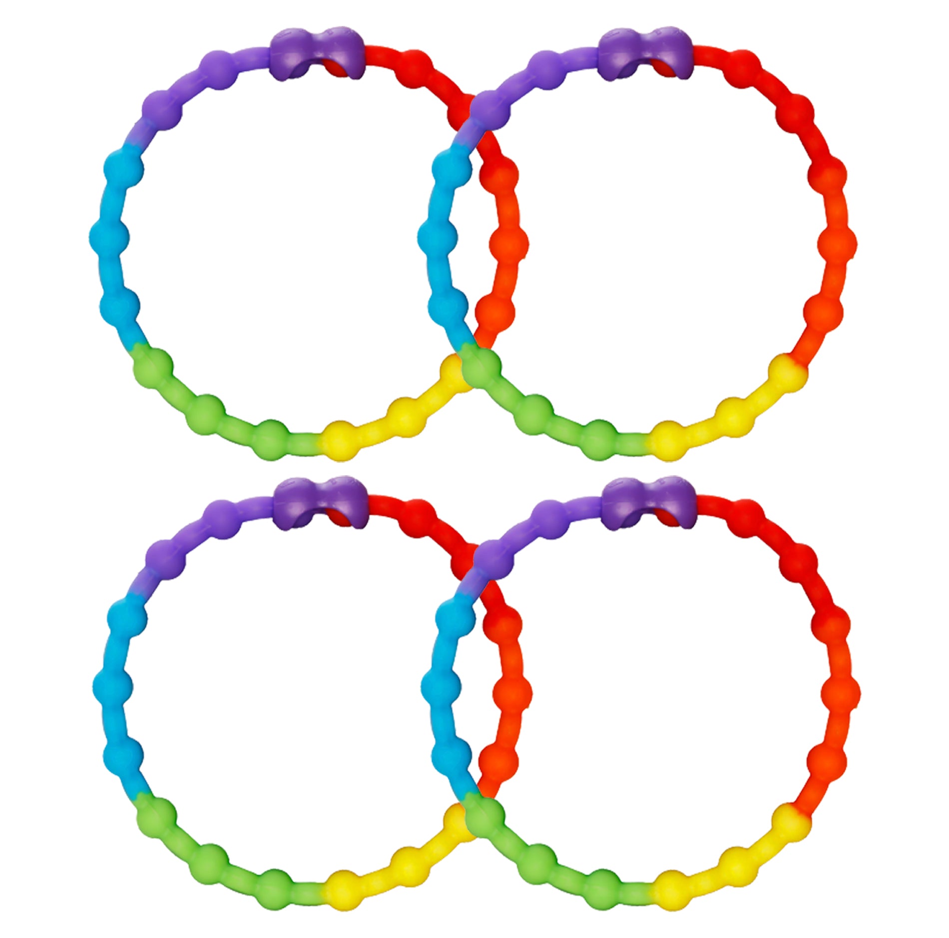 Rainbow PRO Hair Ties: Easy Release Adjustable for Every Hair Type PAC ...