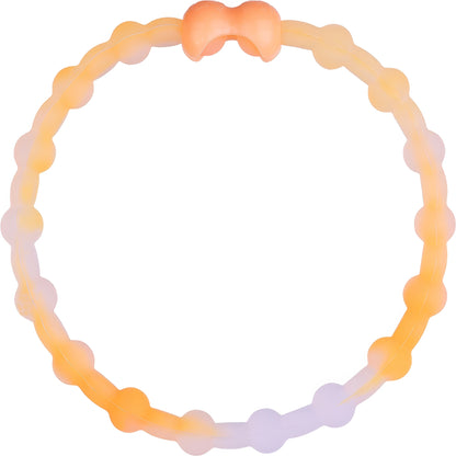 Clear Neon Orange Hair Ties (8 Pack) - A Burst of Citrusy Energy for Every Style