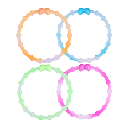 Neon Fusion Pack PRO Hair Ties (4-Pack): Brighten Your Style with a Burst of Color