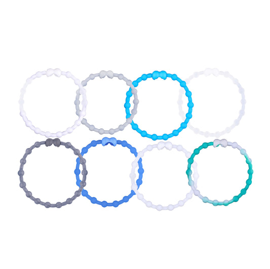 Arctic Aurora Pack Hair Ties (8 Pack): Capture the Magic of the Northern Lights