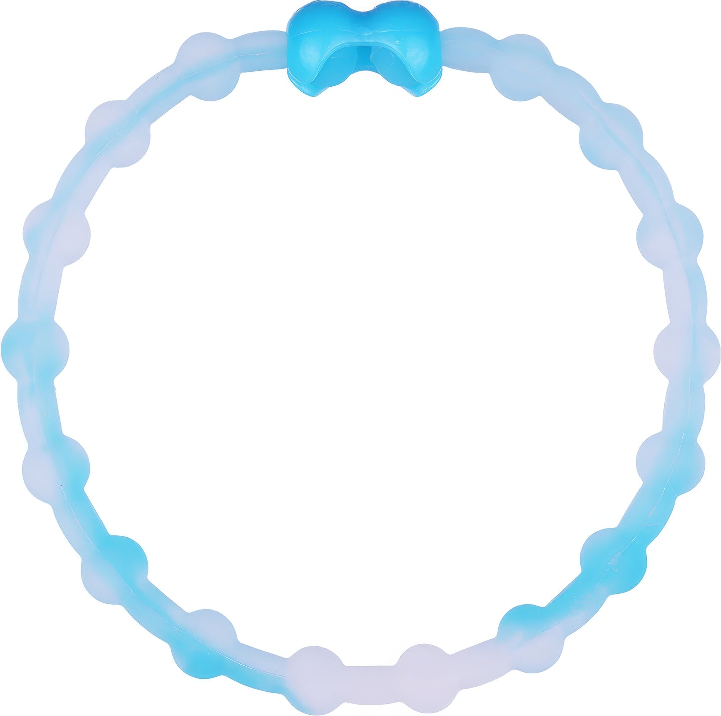 Clear Neon Blue PRO Hair Ties (6-Pack): Pop of Color for Every Look