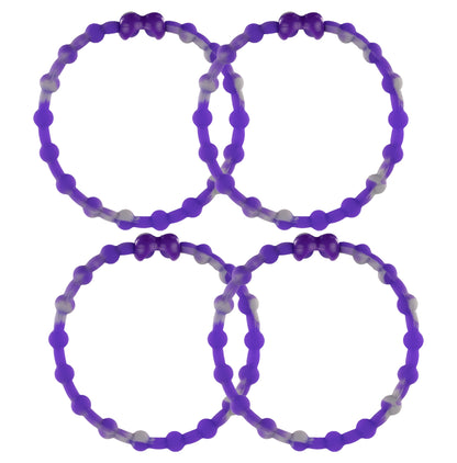 Marmor Purple Pro Hair Ties (4-Pack): Ubesæt elegance for enhver frisure