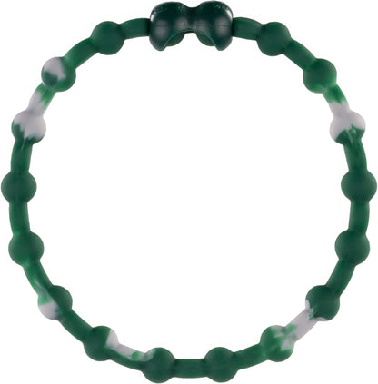 Marble Forest Green PRO Hair Ties (4-Pack): Elevate Your Style with Natural Sophistication