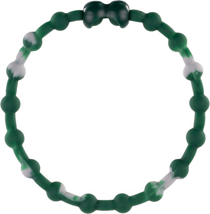 Marble Forest Green Hair Ties (8 Pack): Nature's Sophistication for Every Look