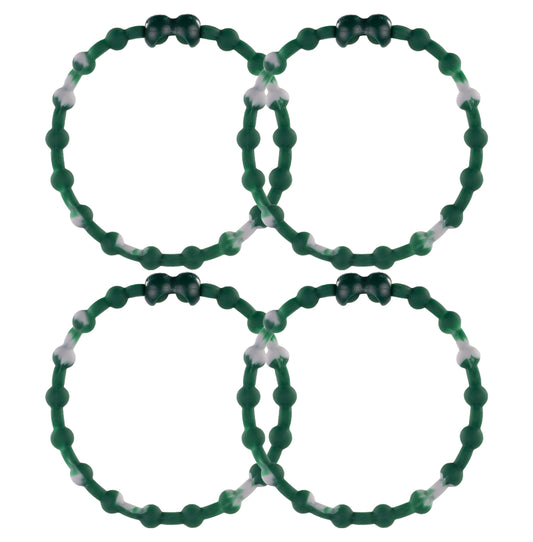 Marble Forest Green PRO Hair Ties (4-Pack): Elevate Your Style with Natural Sophistication