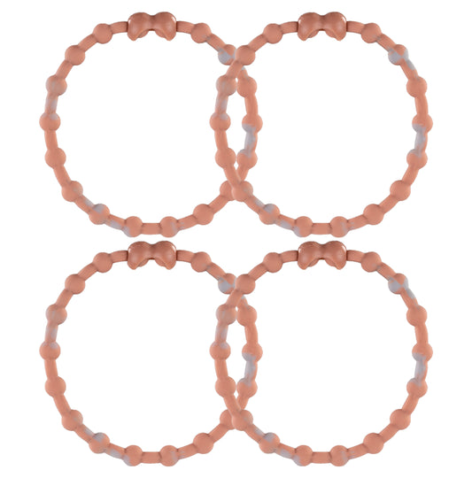 Marble Rose Gold Pro Hair Ties (4-pack): Elegant stil för varje utseende