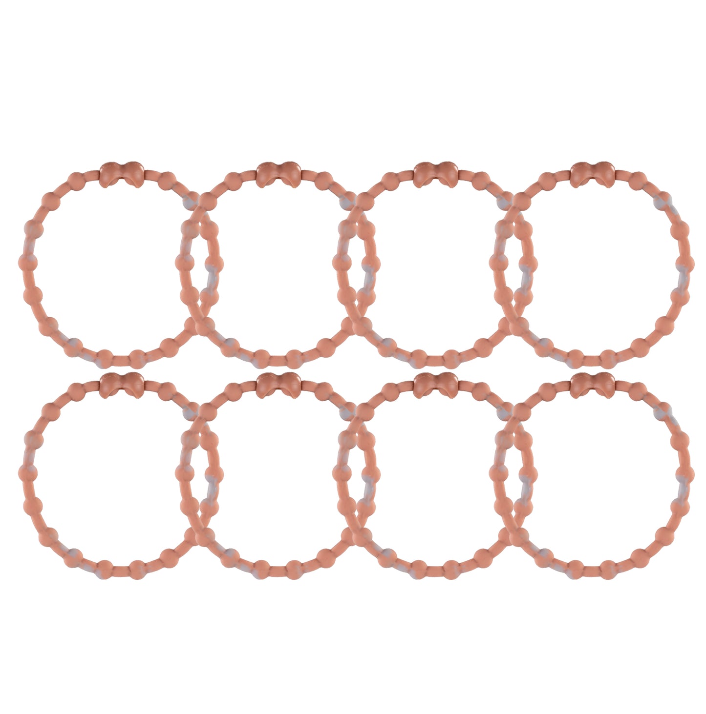 Marble Rose Gold Hair Ties (8 Pack): A Touch of Modern Luxury for Every Look