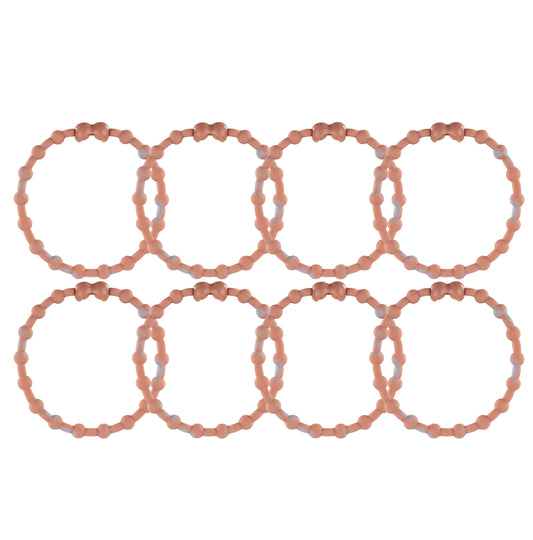 Marble Rose Gold Hair Ties (8 Pack): A Touch of Modern Luxury for Every Look