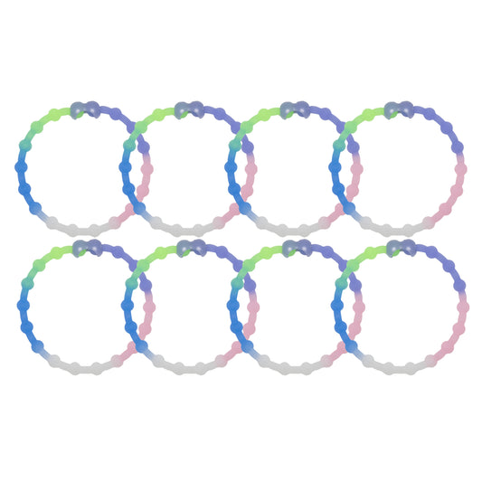 Glow Mix Hair Ties (8 Pack): Light Up Your Day with a Rainbow of Brilliance