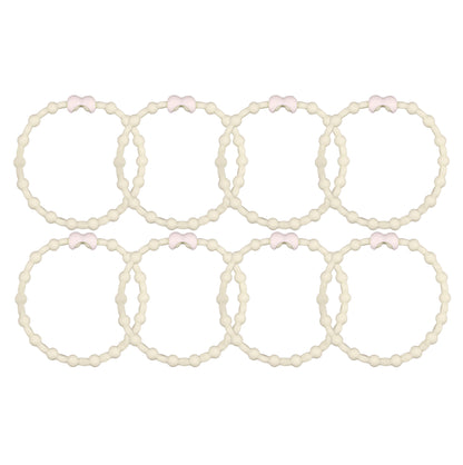 Jasmine Hair Ties (8 Pack): Embrace the Golden Elegance of Every Bloom