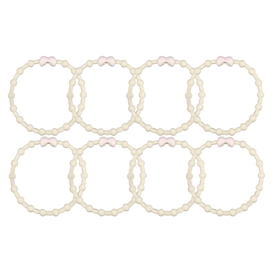 Jasmine Hair Ties (8 Pack): Embrace the Golden Elegance of Every Bloom