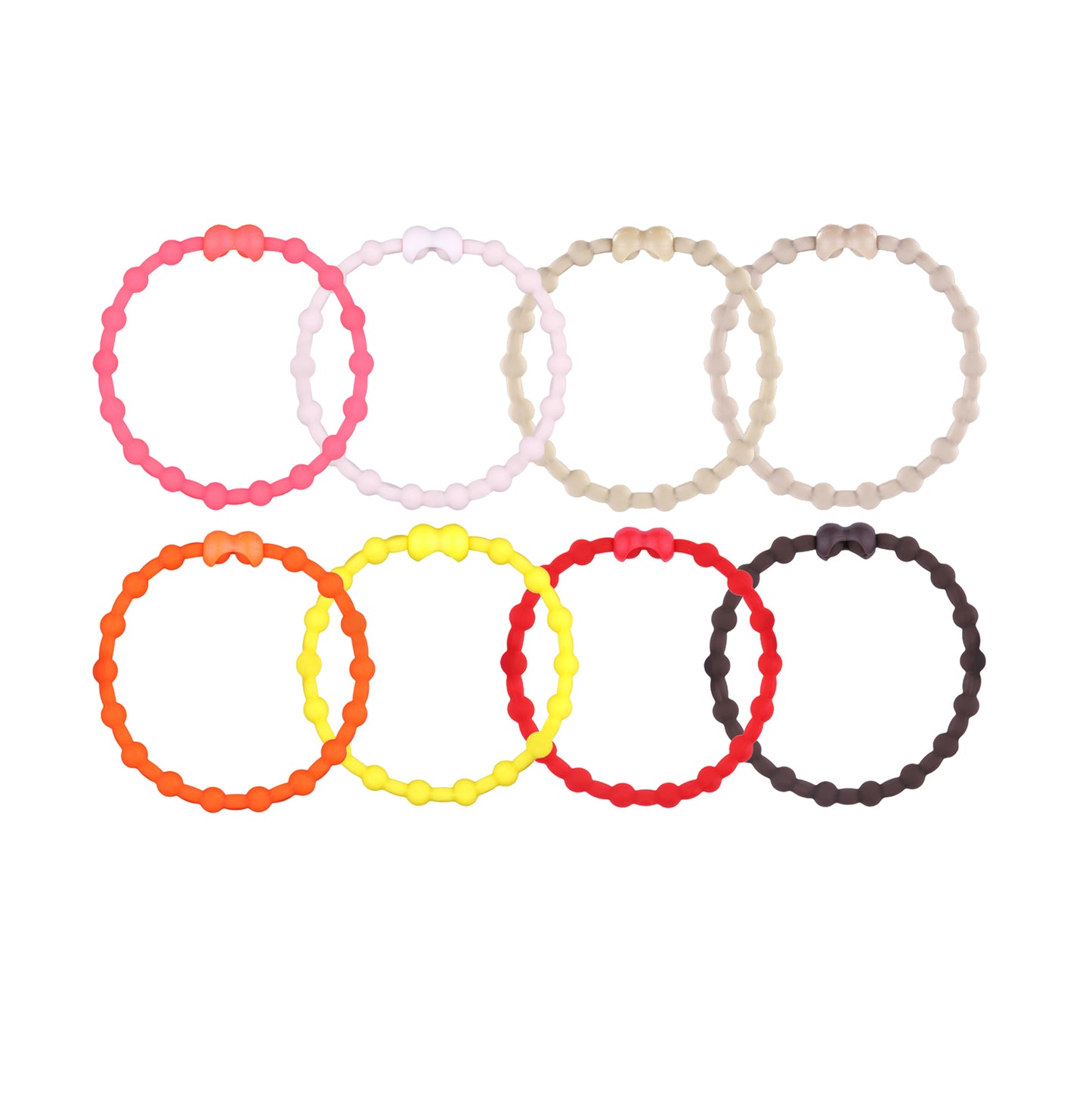 Desert Twilight Pack Hair Ties (8 pack): Embrassez le style sans effort pendant les séances d'entraînement