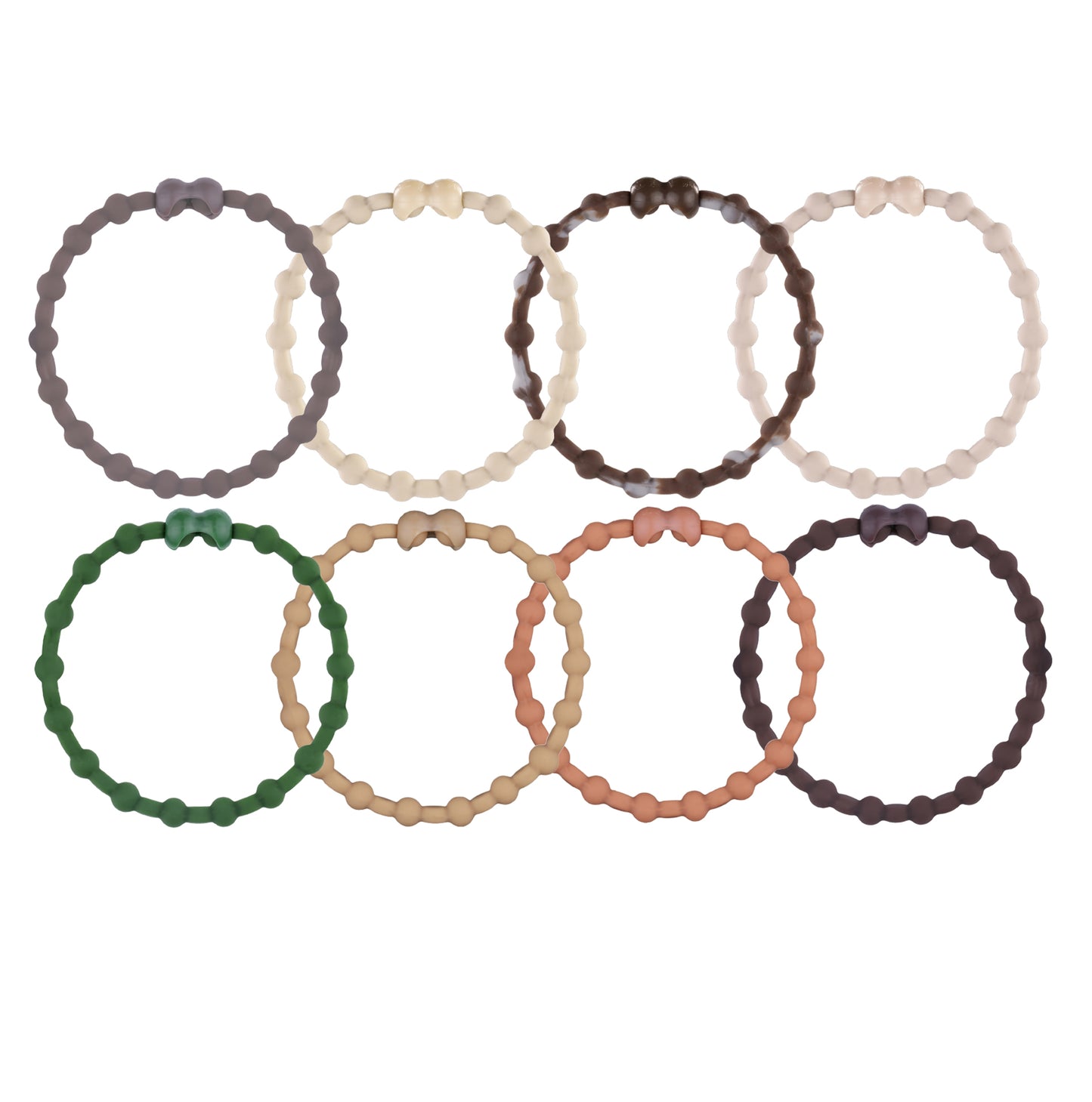 Desert Mirage Pack Hair Ties (8 Pack): Tame Your Mane and Conquer Workouts in Style