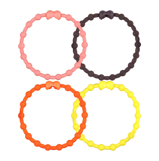 Retro Sunset Pack PRO Hair Ties (4-Pack): Channel the Vibes with Style and Comfort