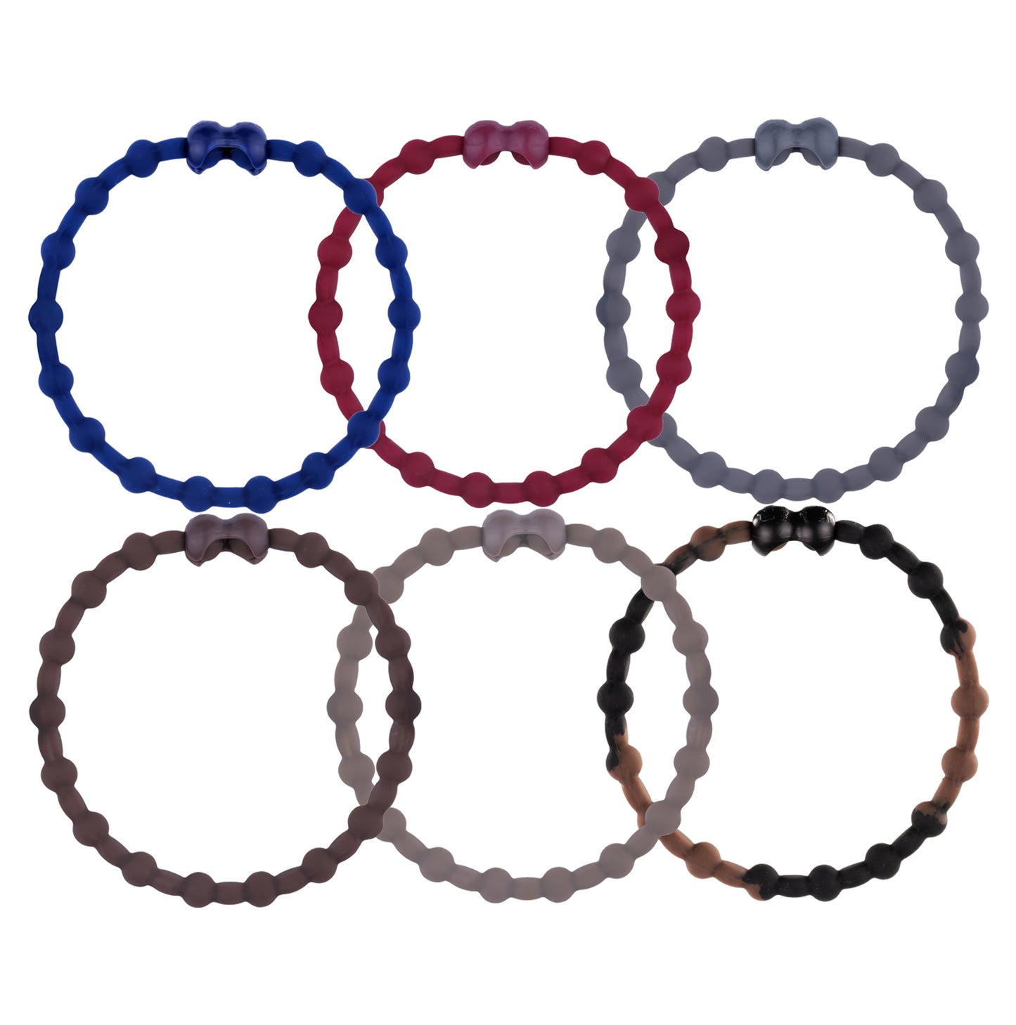 Vintage Vinyl Pack Hair Ties (6-Pack): Rock Your Hair with Unique Style and Secure Hold