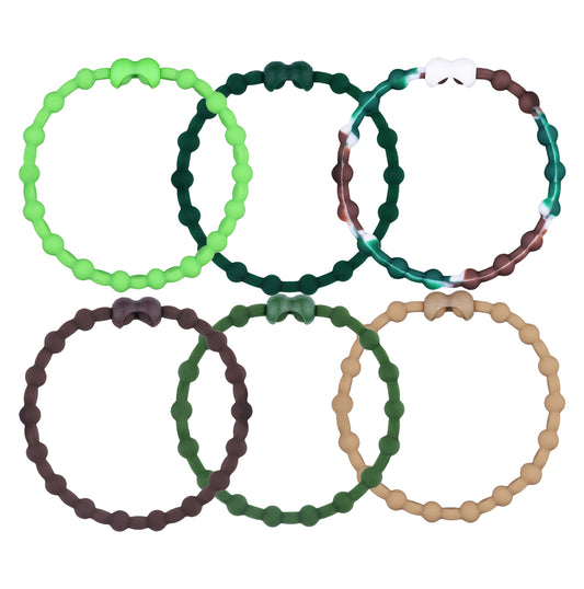 Urban Jungle Pack Hair Ties (6-Pack) - A Touch of Nature in the City Grind