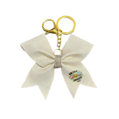 Lucky Ducky Cheer Bow Hair Accessory with Glittering Rhinestones