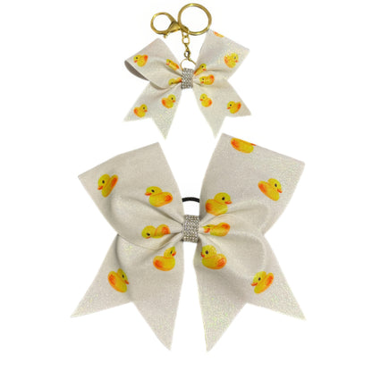 Duck Cheer Bow Hair Accessory