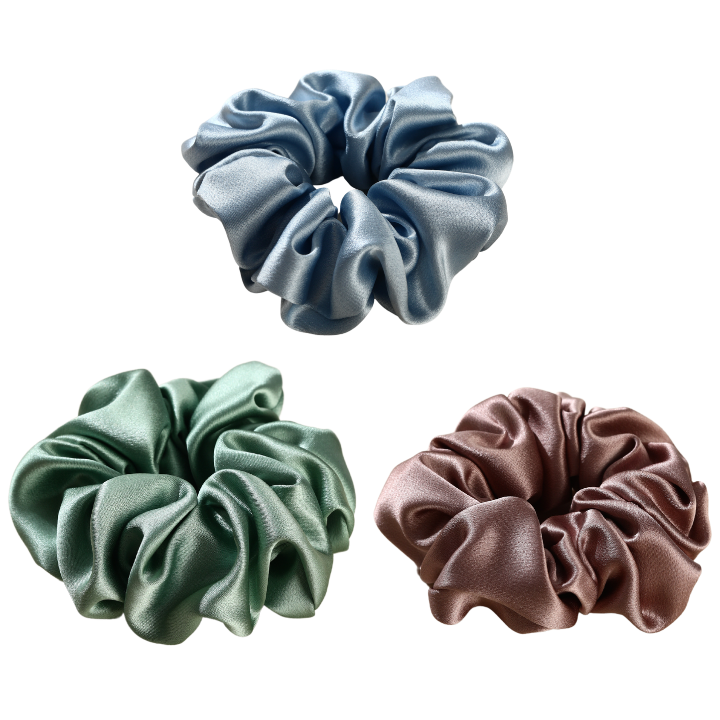 Mulberry Silk Celestial Garden Scrunchie 3 Pack