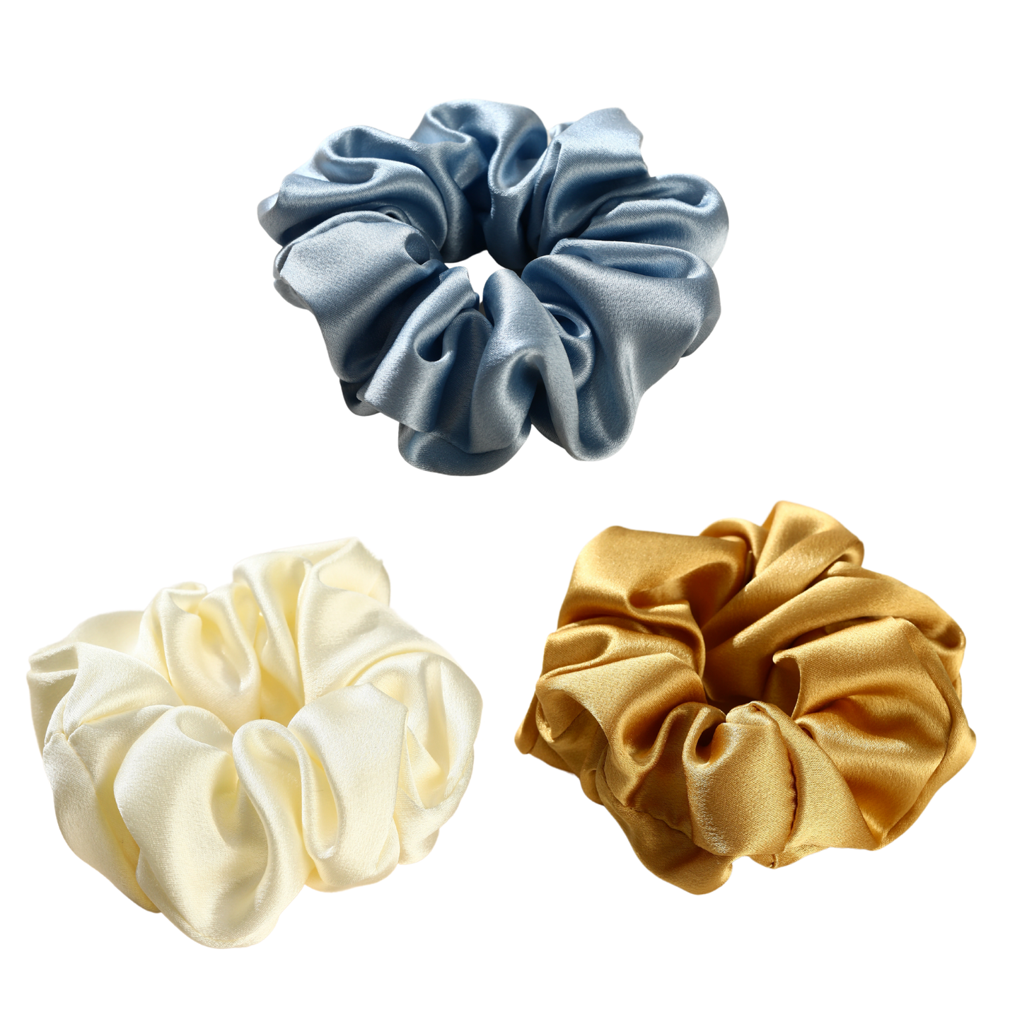 Mulberry Silk Celestial Radiance Scrunchie 3 Pack