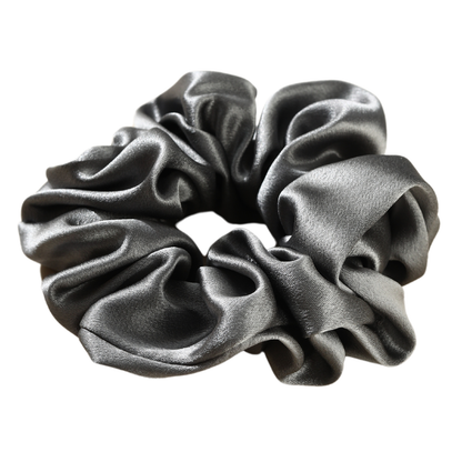 Mulberry Silk Charcoal Midnight Scrunchie